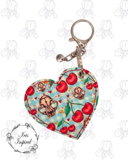 Cherry Skulls Bag Charm/ Keyring (3for2)