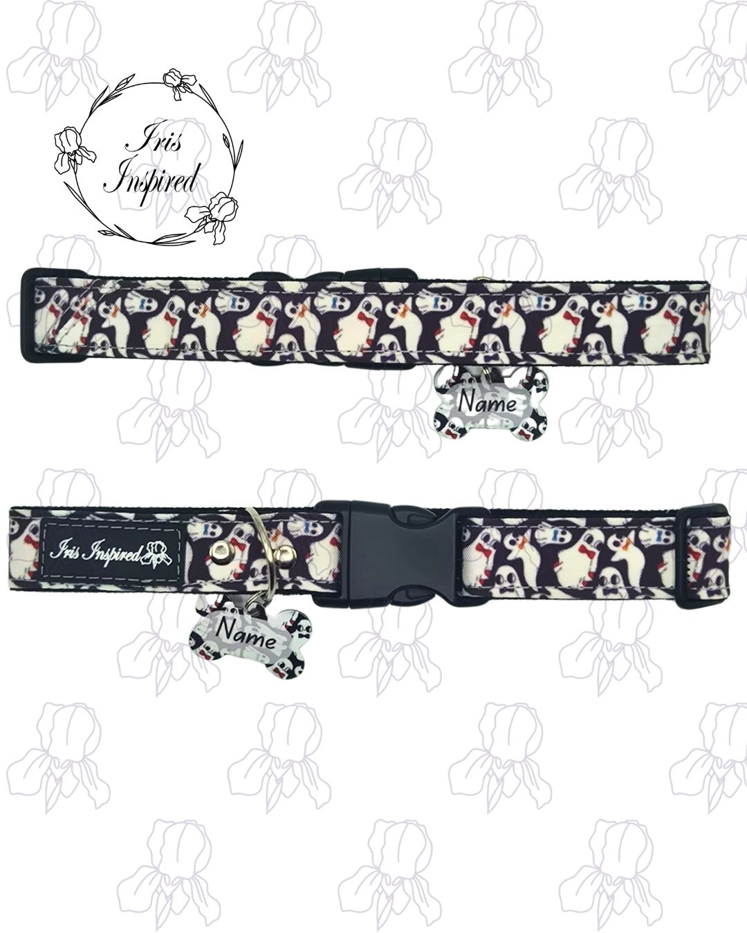 Gentleman Ghost Medium Dog Collar