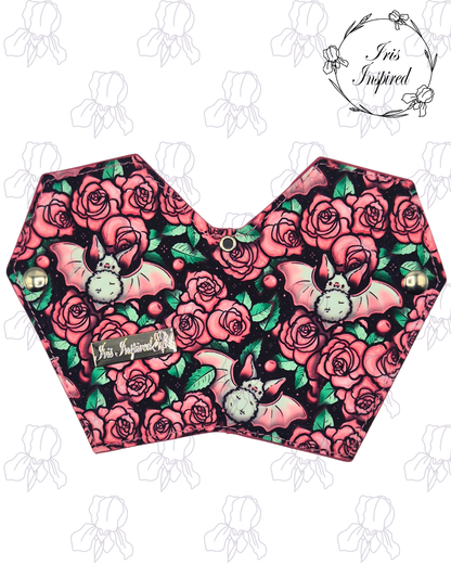 Rose Bats Small Bifold Coffin Wallet