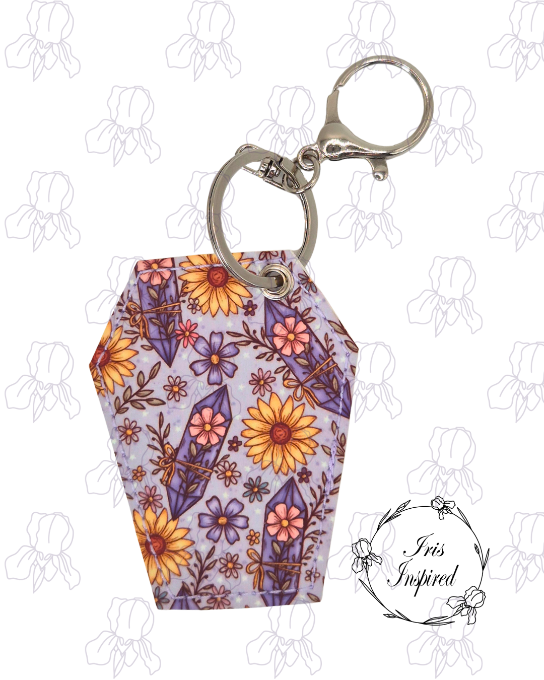 Floral Crystals Bag Charm/ Keyring (3for2)