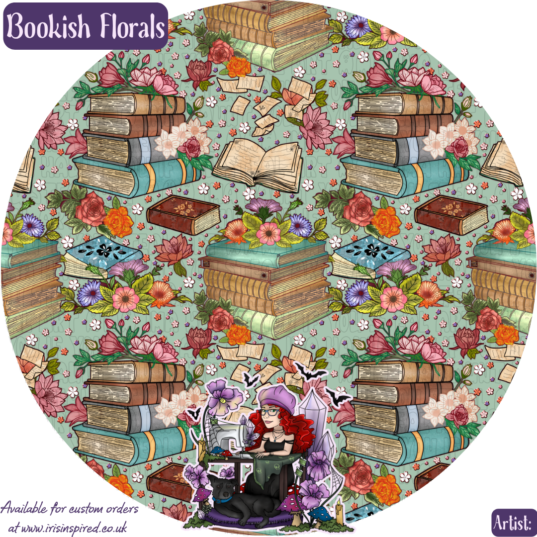 Bookish Floral Trolley Token