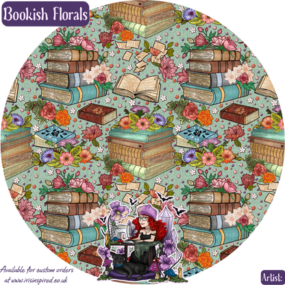 Bookish Floral Trolley Token