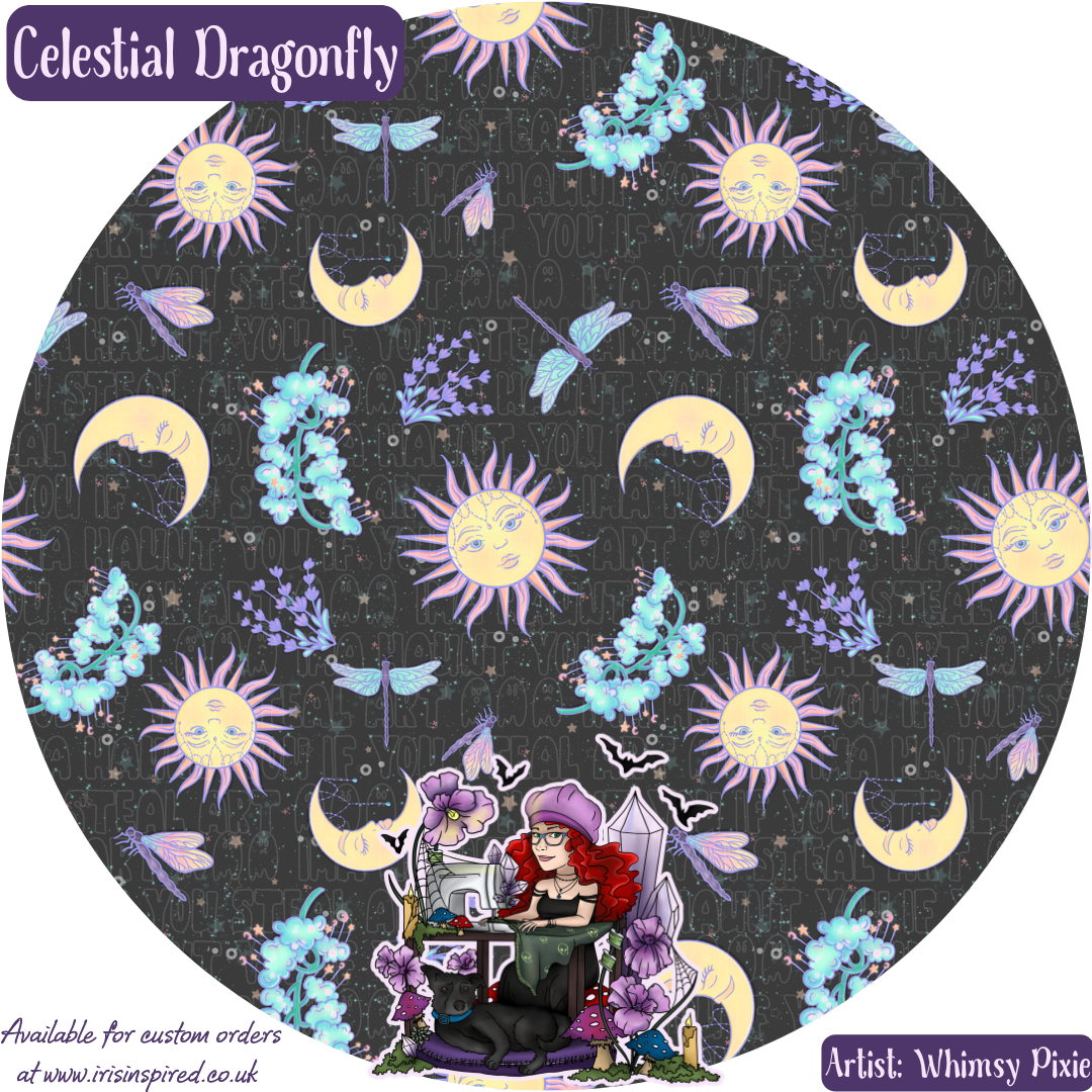 Celestial Dragonfly Wristlet