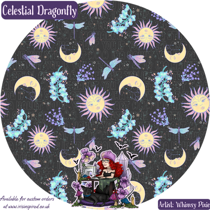 Celestial Dragonfly Wristlet