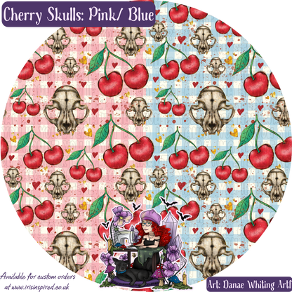 Cherry Skulls Coffin Tote Bag