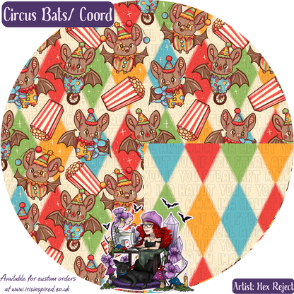 Circus Bats Pocket Card Holder