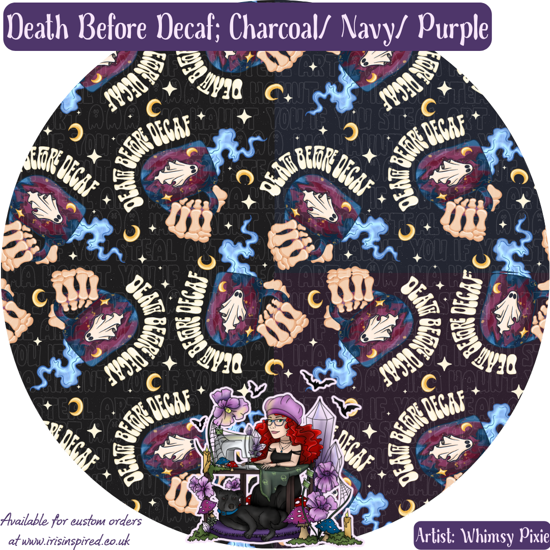 Death Before Decaf Bag Charm/ Keyring (3for2)