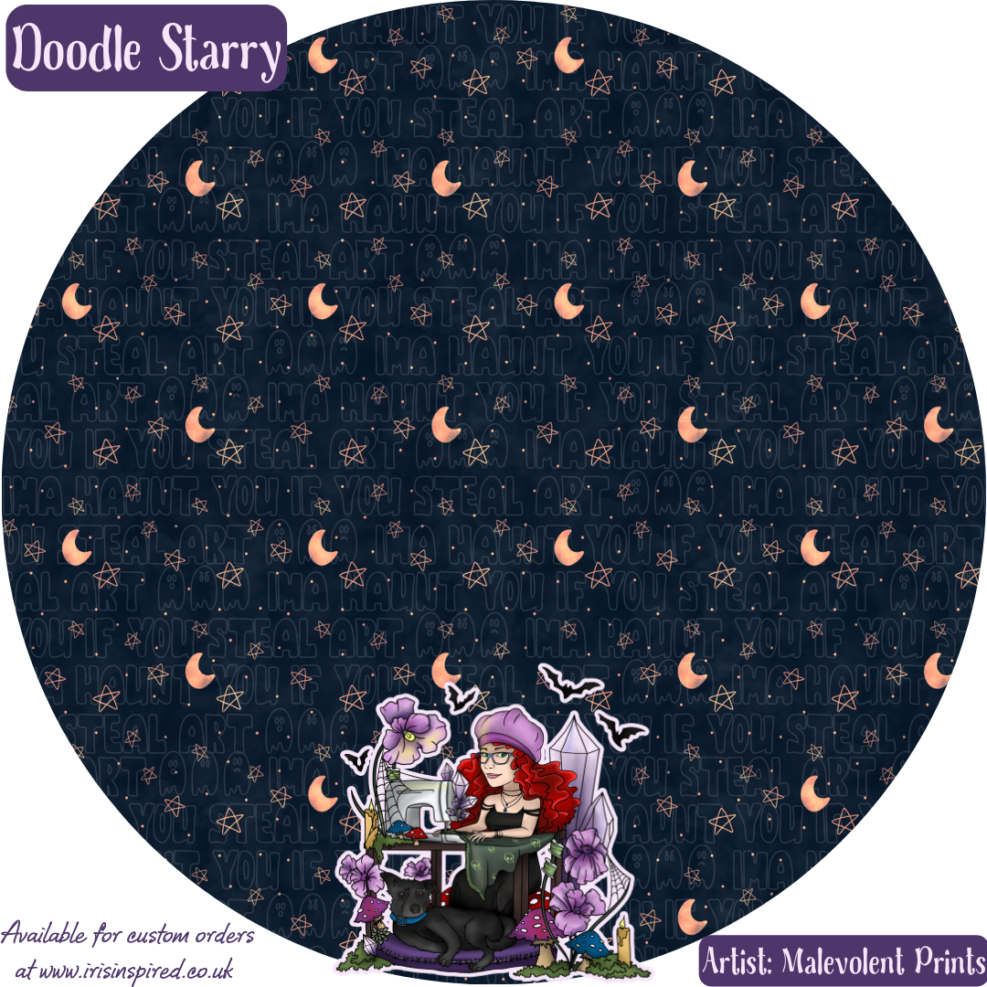 Doodle Starry Bag Charm/ Keyring (3for2)