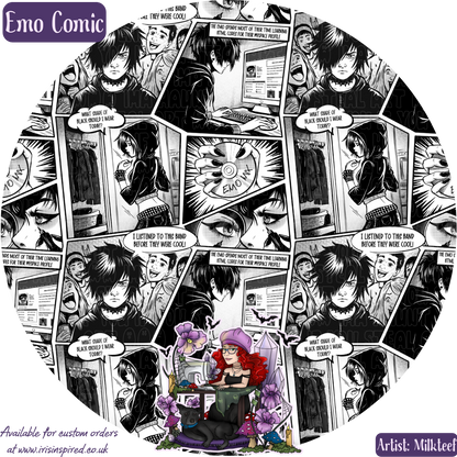 Emo Comic Phone Grip