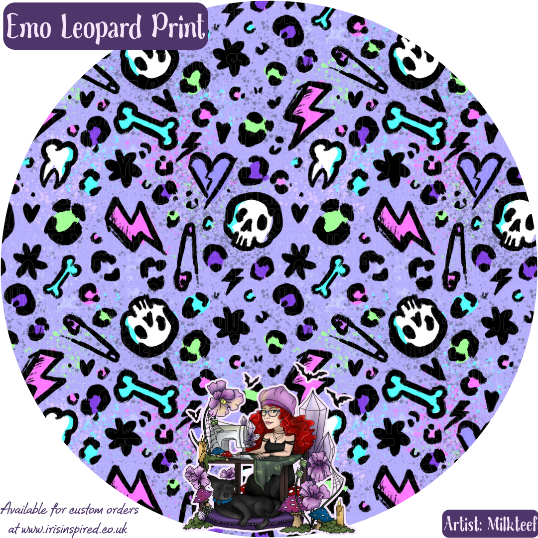 Emo Leopard Print Phone Sling