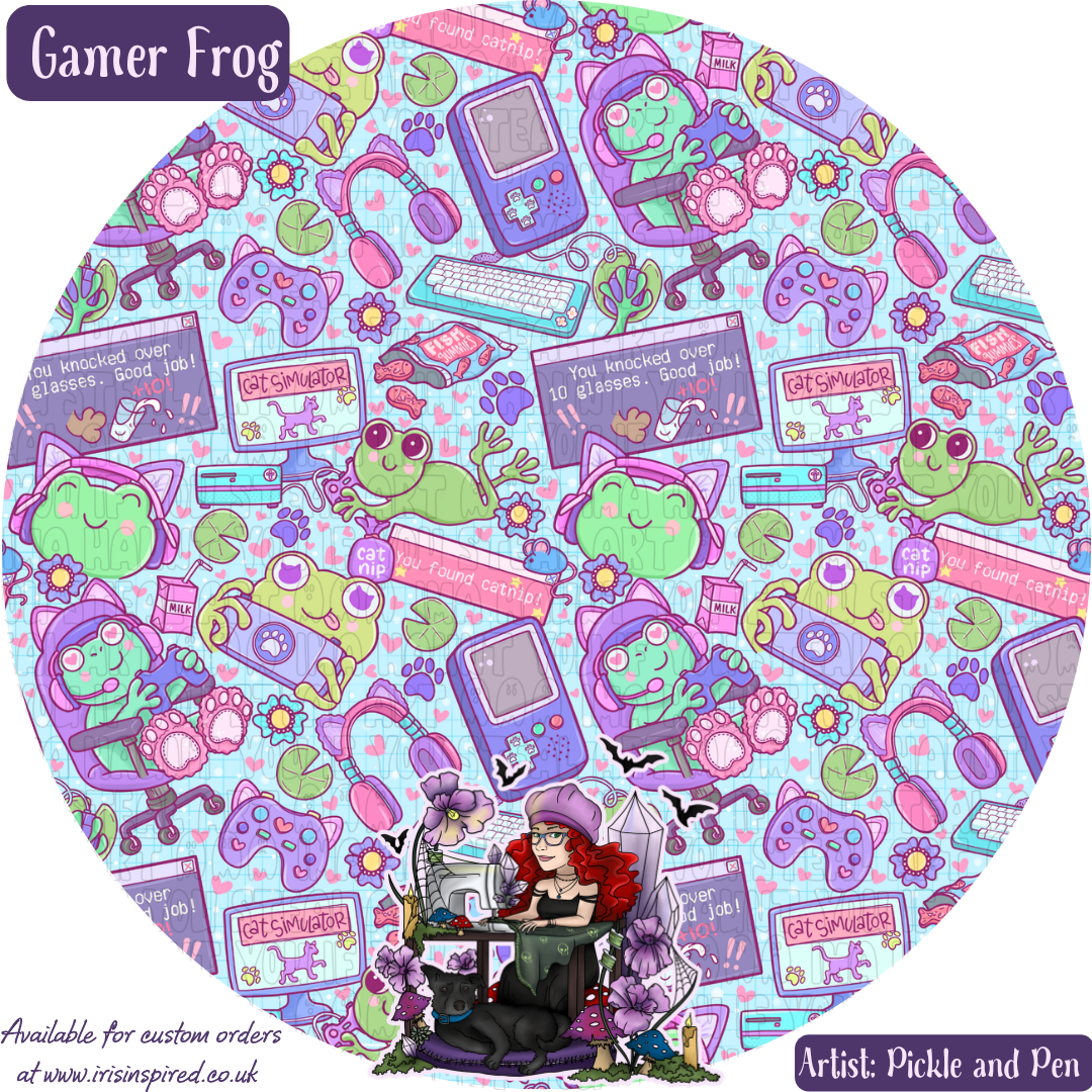 Gamer Frog Bag Charm/ Keyring (3for2)