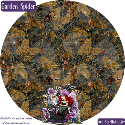 Garden Spider Pumpkin Hobo Handbag