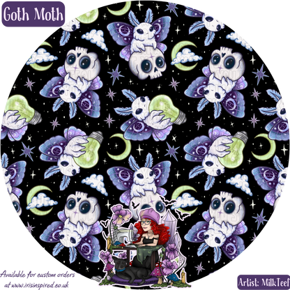 Goth Moth Folding Bottle Bag