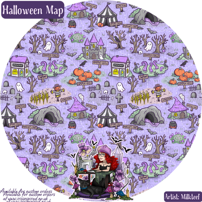 Halloween Map Bag Charm/ Keyring (3for2)