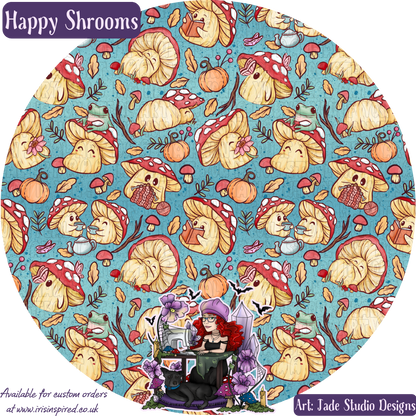 Happy Shrooms Claw Clip