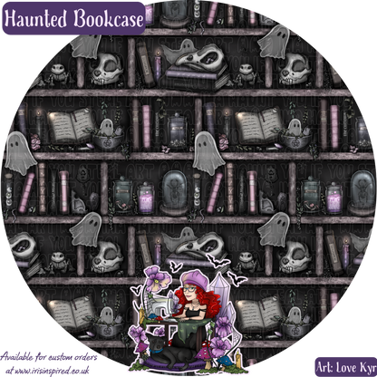 Haunted Bookcase Pop Up Fan