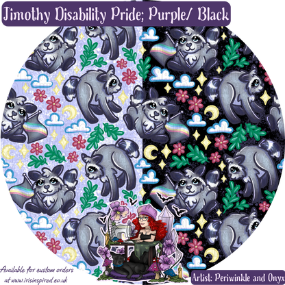 Jimothy Disability Pride Classic Style Glasses Case