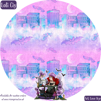 Lofi City Claw Clip