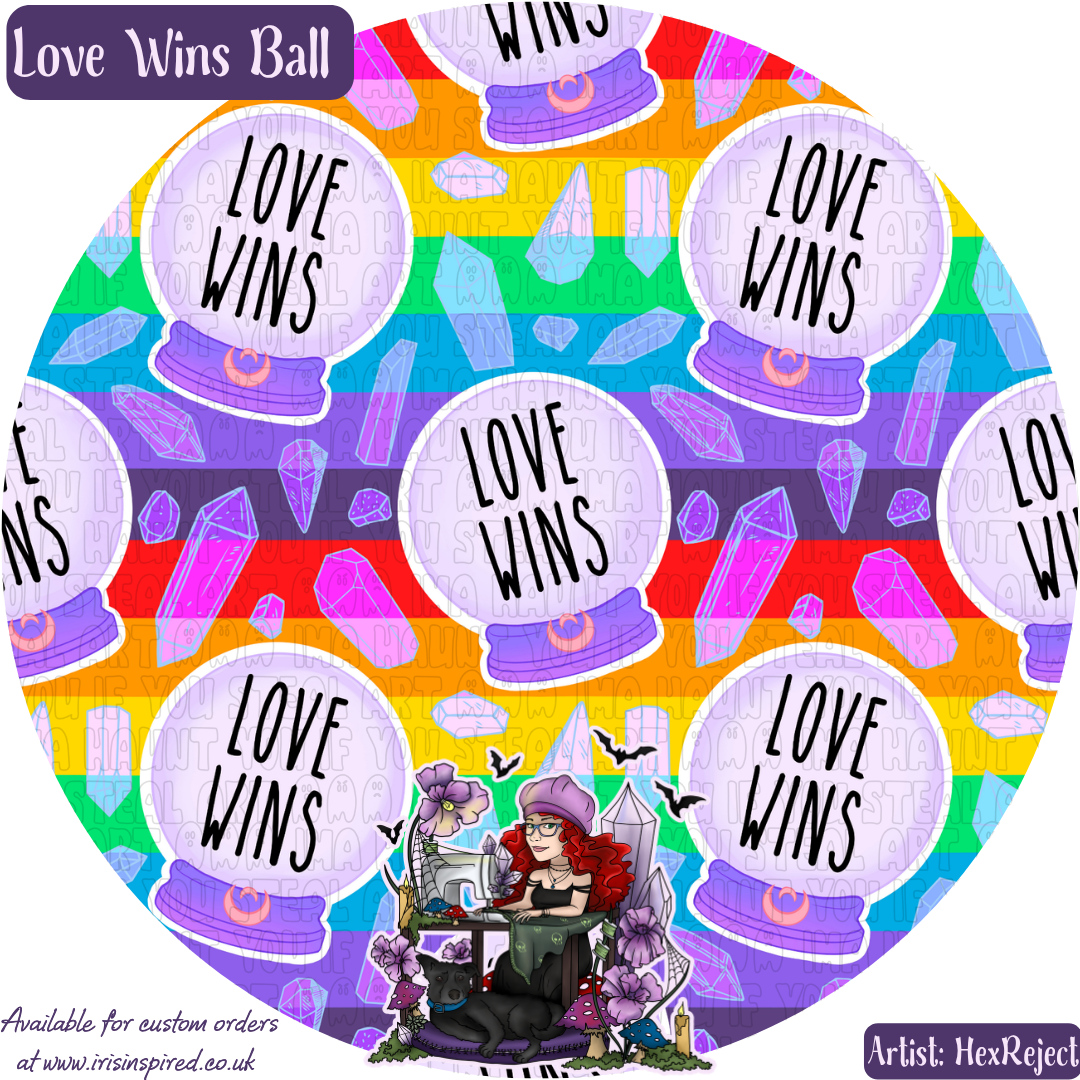 Love Wins Ball Slim Phone Bag