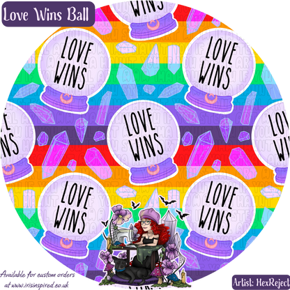 Love Wins Ball Slim Phone Bag