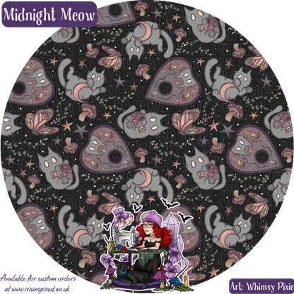 Midnight Meow Bag Charm/ Keyring (3for2)
