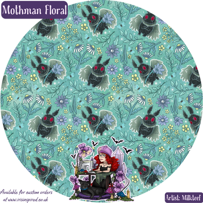 MothMan Floral Bag Charm/ Keyring (3for2)
