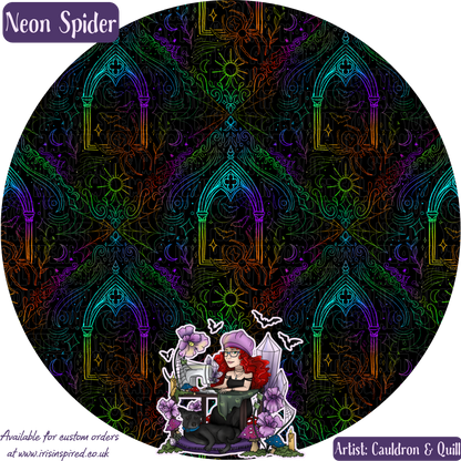 Neon Spider Small Pocket Pouch