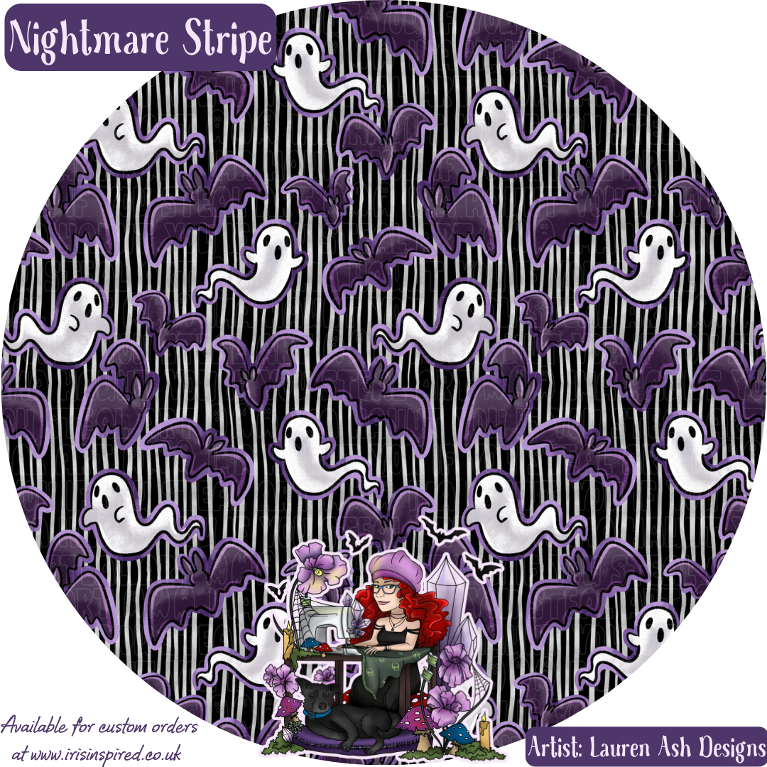 Nightmare Stripes Bag Charm/ Keyring (3for2)