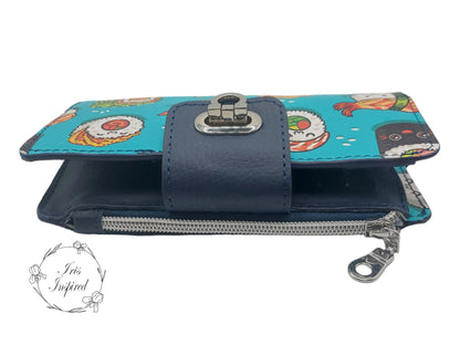 Happy Sushi Bifold Purse