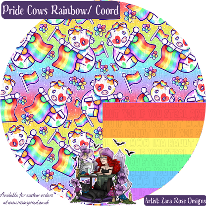 Pride Cows Claw Clip