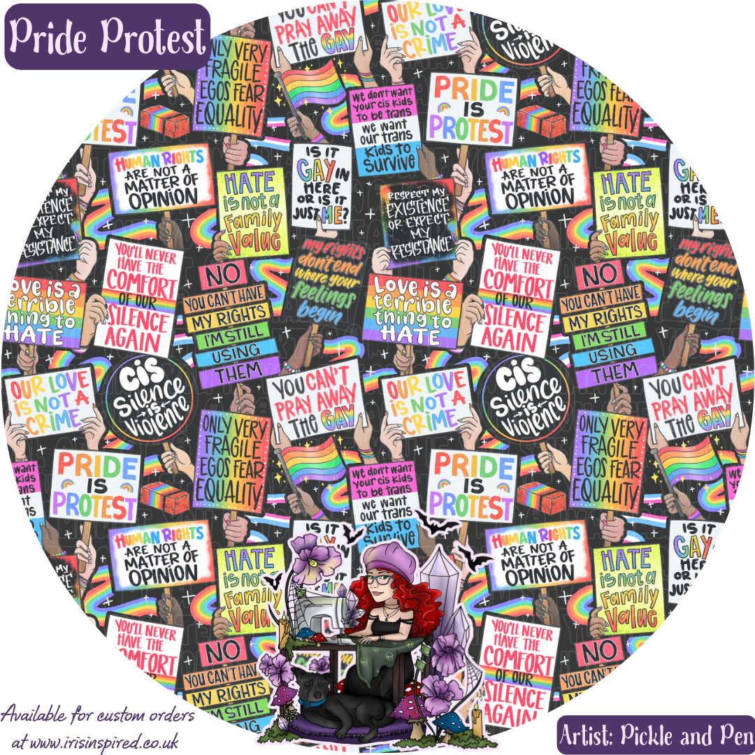Pride Protest Bag Charm/ Keyring (3for2)