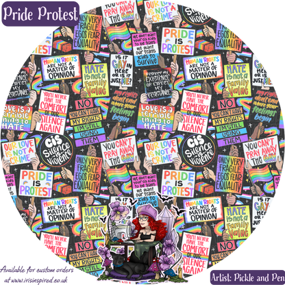 Pride Protest Bag Charm/ Keyring (3for2)