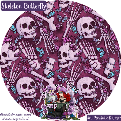 Skeleton Butterfly Small Sanitary Pouch