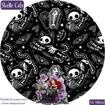 Skelle Cats Small Bifold Coffin Wallet