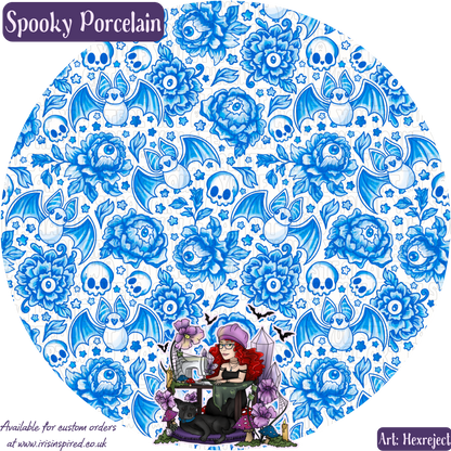 Spooky Porcelain Hand Cream Keyring