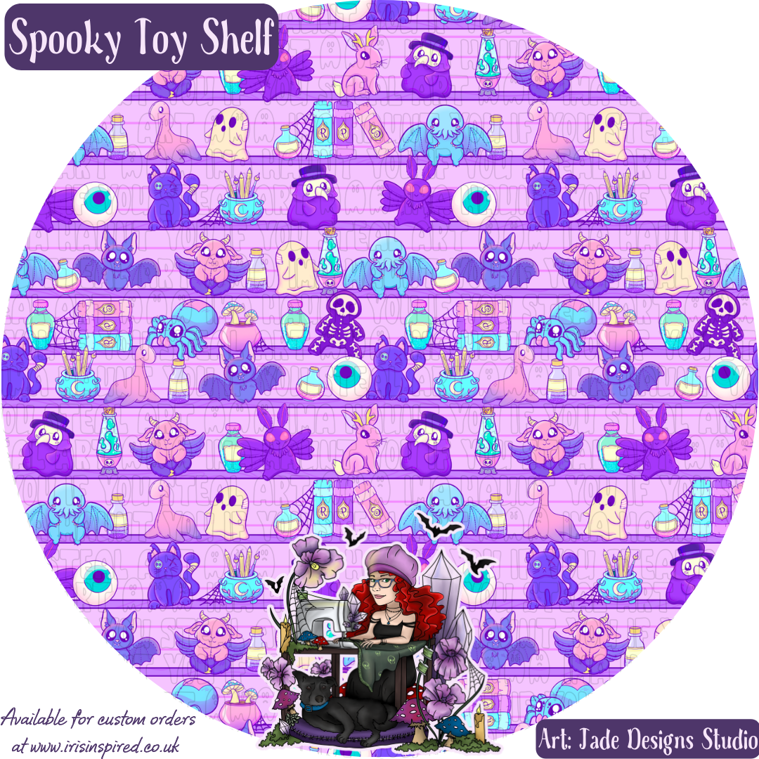 Spooky Toy Shelf Glasses Cleaner