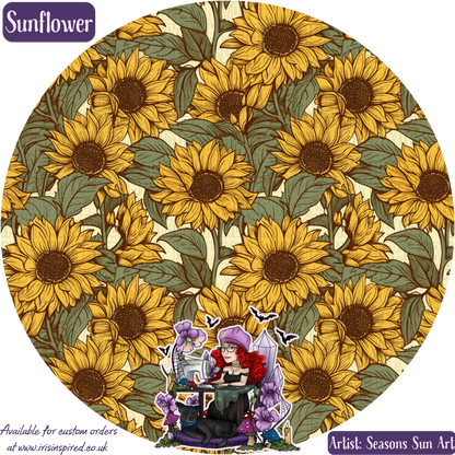 Sunflower Folding Bottle Bag
