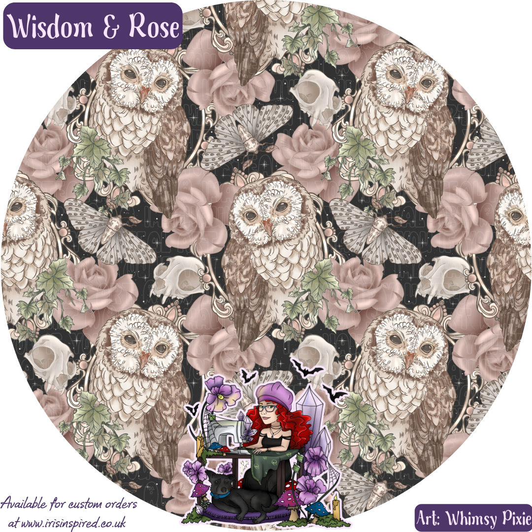 Wisdom and Roses Mini Tote Crossbody Bag