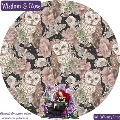 Wisdom and Roses Mini Tote Crossbody Bag